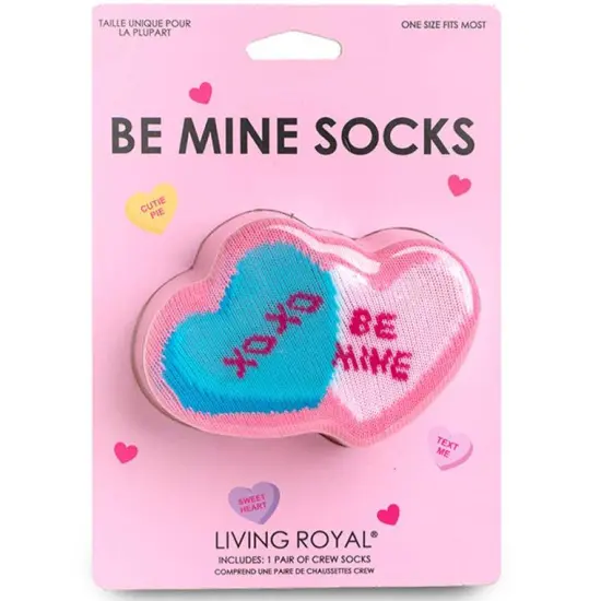 CONVERSATION HEARTS ADULT CREW SOCKS {3}