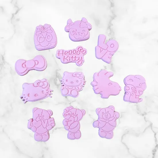 Cute Cat & friends Fondant and Cookie Cutter from Mini to 3.5 {4}