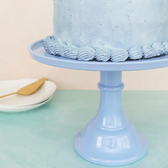 LARGE WEDGEWOOD BLUE MELAMINE CAKE STAND {4}