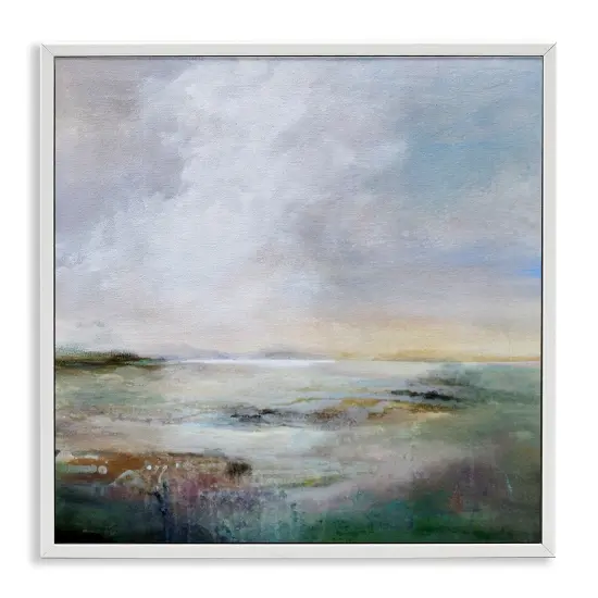 Stupell Industries Abstract Sea Surface Framed Giclee Wall Art Design by Karen Hale {1}