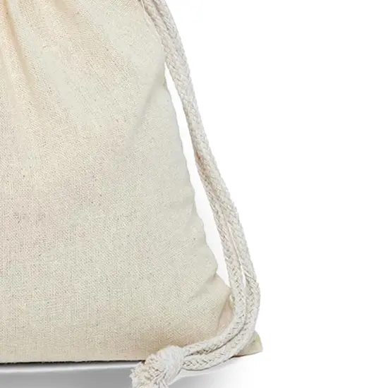 Ample 12" x 18" Plain Cotton Muslin Pouch {4}