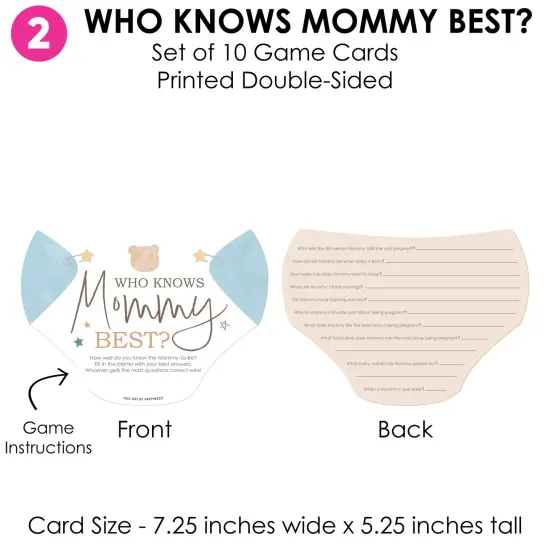 Big Dot of Happiness We Can Bearly Wait - 4 Teddy Bear Baby Shower Games - 10 Cards Each - Gamerific Bundle {6}