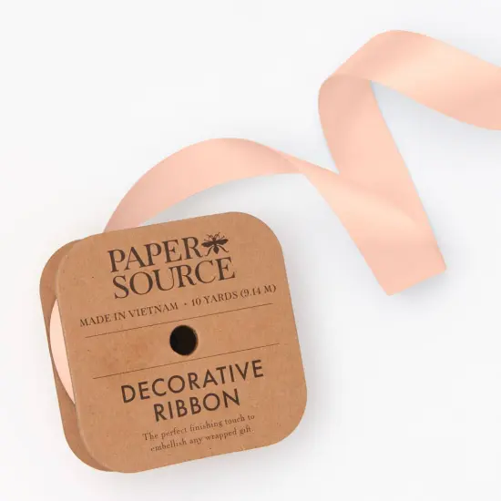 SATIN RIBBON SPOOL Blush {1}