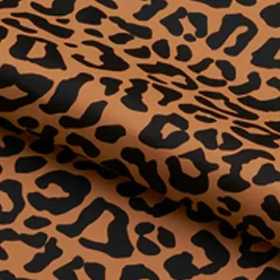 Groove Leopard Pattern Printed Spandex Fabric {5}