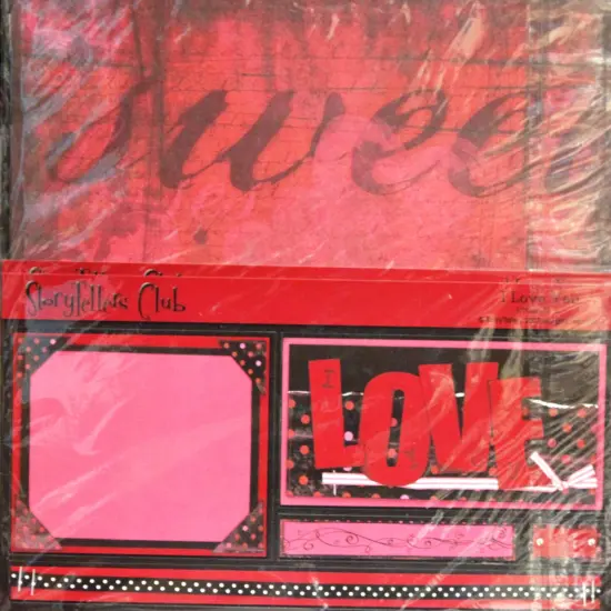 StoryTellers Club I Love You 12 x 12 Double-Page Layout Scrapbook Kit {1}