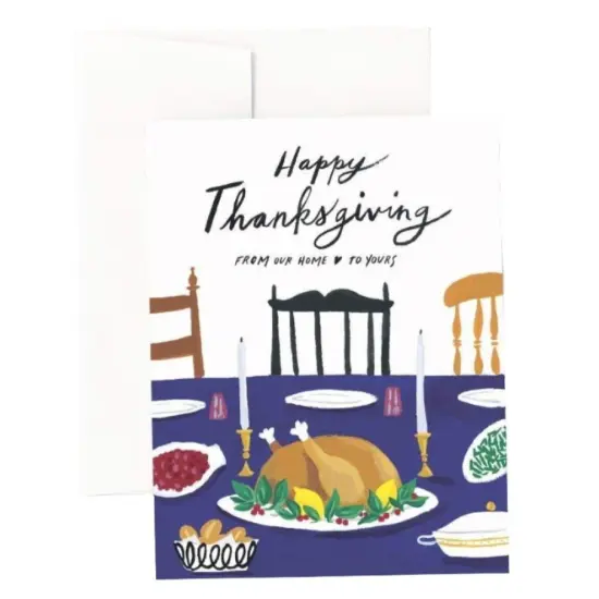 HAPPY THANKSGIVING TABLE CARD {1}