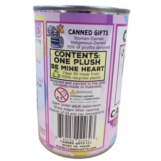 CANNED CANDY HEART STUFFED ANIMAL {4}