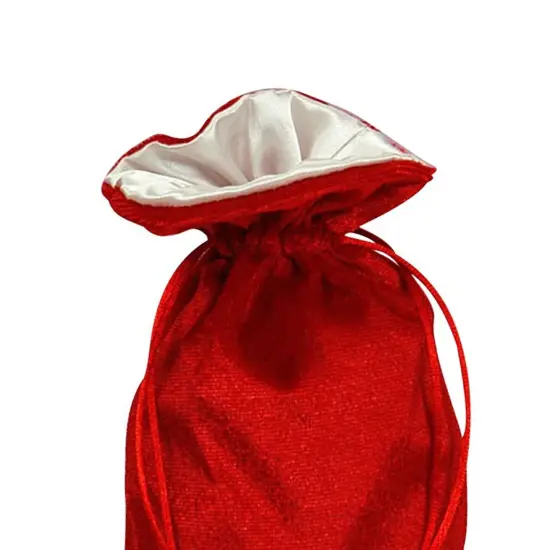 Red/White Velvet Bags with Satin Interior 5'' X 8'' {5}