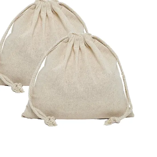 Slimline Cotton Muslin Pouch 5" x 8" {4}