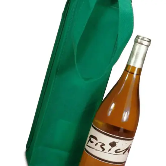 Non-Woven Reusable Wine Carry Bag Durable 7" x 7" x 14" {6}