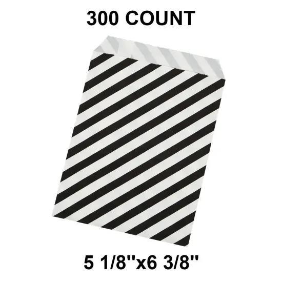 Diagonal Stripes Gift Merchandise Bags 5 1/8" x 6 3/8" {1}