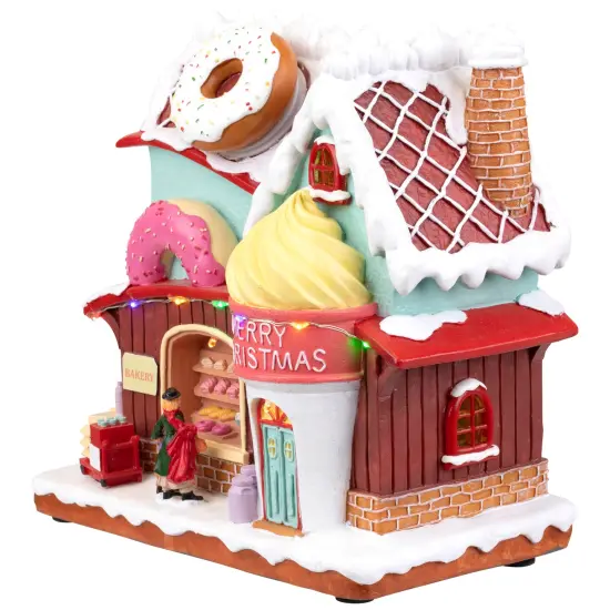 Northlight LED Lighted and Musical Christmas Village Bakery - 8.75" Multi {5}