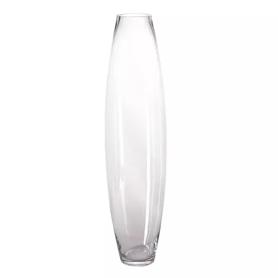 31-Inch tall Clear Cylindrical Glass Vase Party Home Events Wedding Supplies {1}