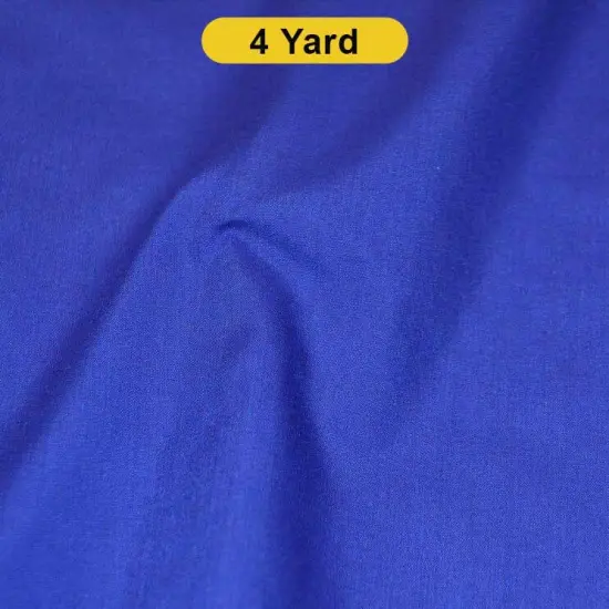 Polyester Cotton Broadcloth Fabric 60" Wide Multiple Colors Royal Blue {1}