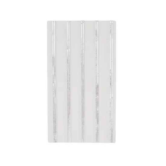 SILVER SIGNATURE STRIPE GUEST TOWELS {4}