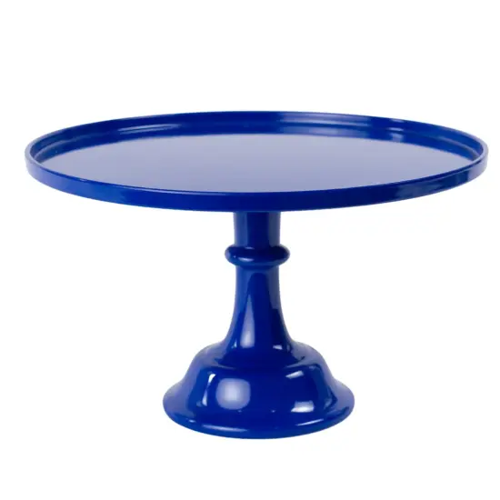 ROYAL BLUE PEDESTAL CAKE STAND {1}
