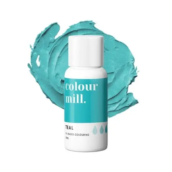 20ml Teal Oil Based Colouring for Buttercream Ganache Cake Batter Fondant Chocolate Use {2}