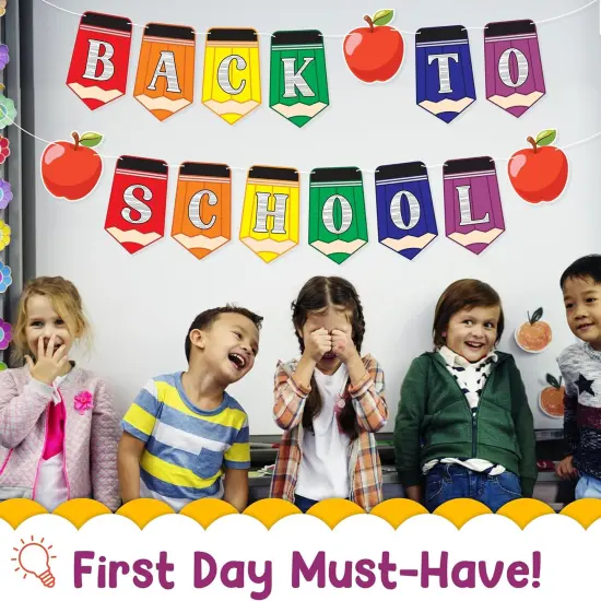 10ft Back to Classroom Decorations Banners {2}