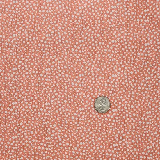 1 Yard Rayon Crinkle Peach Ivory Fabric for Blouses Dresses Skirts and Scarves 50/52" Width Peach and Ivory {4}