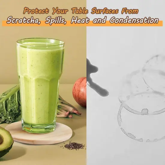 36 Pcs Unfinished Wood Coasters {2}