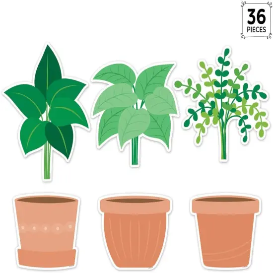 CTP Potted Plants 6" Cut-Outs Learning D&eacute;cor Accents for Classroom {2}