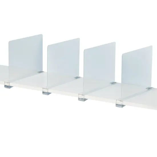 Collections Etc Closet Shelf Dividers with Anti-Slip Felt Pads - Set of 4 {2}