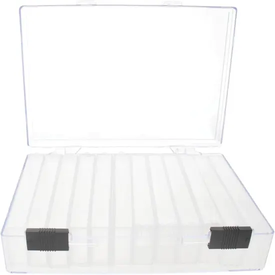 The Beadsmith Personality Case - Clear Storage Organizing System 6.25 x 4 x 1.4 inches - Includes 12 flip top Boxes 1 x 3.75 inches each, for organizing and storage {5}