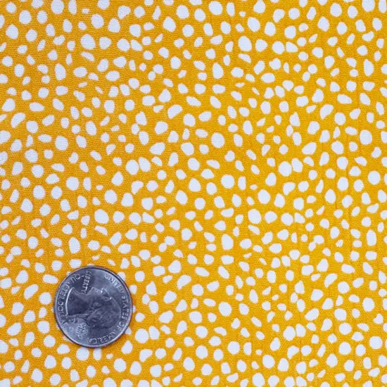 1 Yard Rayon Crinkle Mustard & Ivory Fabric for Apparel and Crafts 50/52" Width Mustard and Ivory {3}