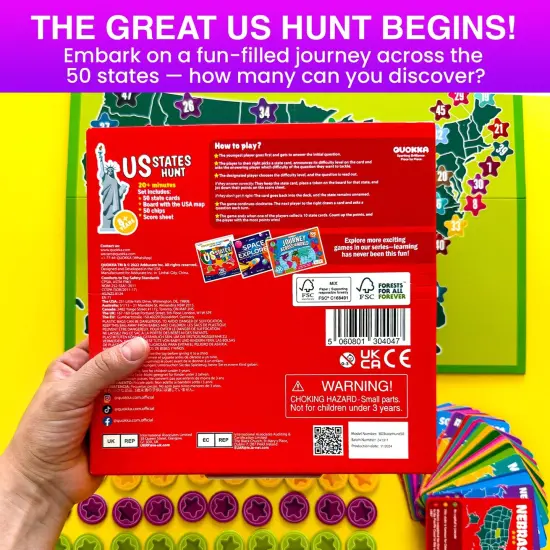 Board Game - States of America Geography for Kids and Families {6}