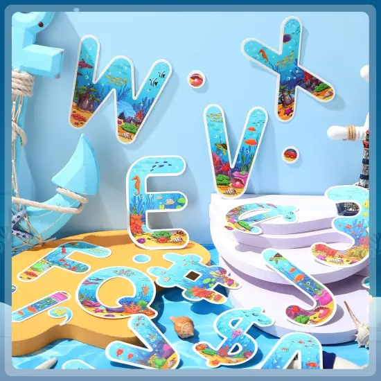 231 Pcs Under The Sea Letters Combo Pack Set Ocean Alphabet Letters {4}