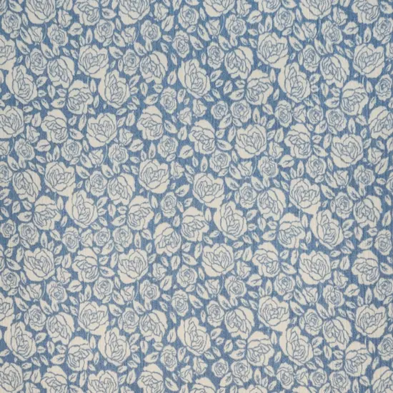 1 Yard Soft Blue Rayon Crinkle Fabric, 50/52" Wide Lightweight Apparel Material {2}