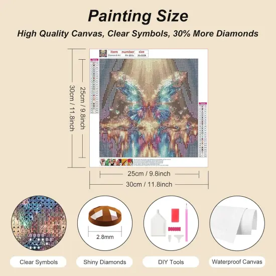 Glow Butterfly Diamond Painting Kits for Adults {5}