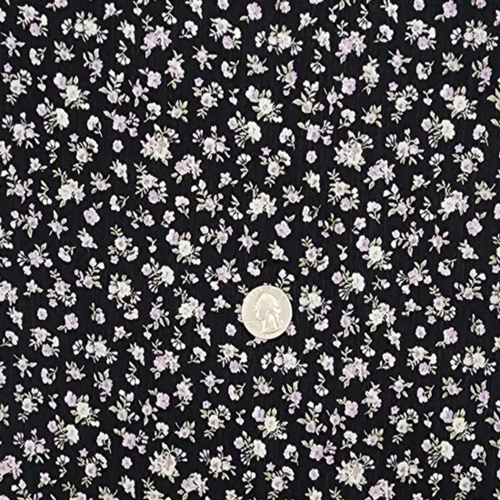 1 Yard Rayon Crinkle Polar Night Woven Fabric, 50/52&Prime; Wide 100% Rayon {1}
