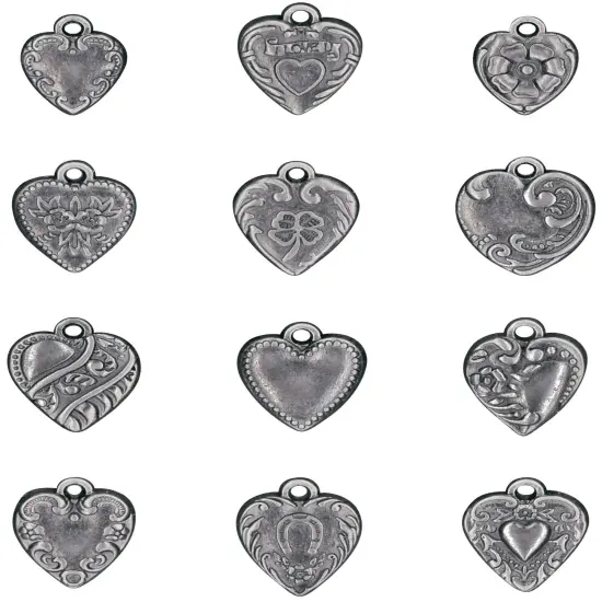 Idea-Ology Metal Adornments 12/Pkg-Hearts {3}