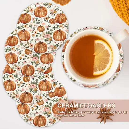 4Pcs Fall Coasters {5}