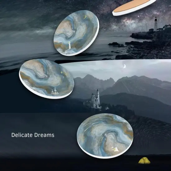 Cute Ceramic Stoneware Coaster Set {2}