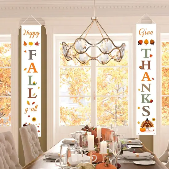 Happy Fall & Give Thanks Porch Banners {3}