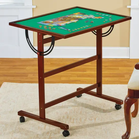 Collections Etc Adjustable Portable Jigsaw Puzzle Tilting Table {4}