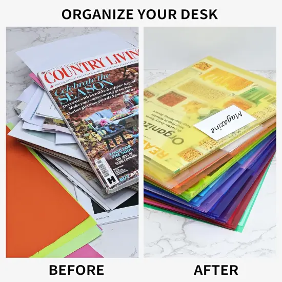 30 Pack 10 Color Plastic Envelopes {4}