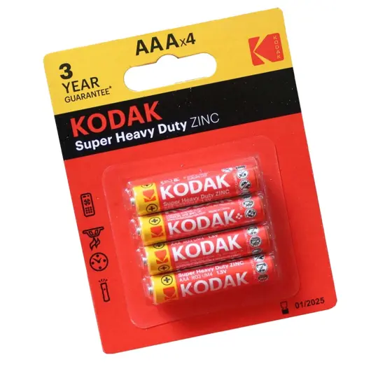 KODAK&reg; Extra Heavy Duty Zinc Battery Assortment in Floor Display 4pc {2}