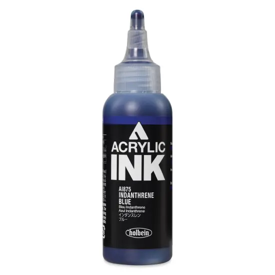 Holbein Acrylic Ink - Indanthrene Blue, 100 ml {1}