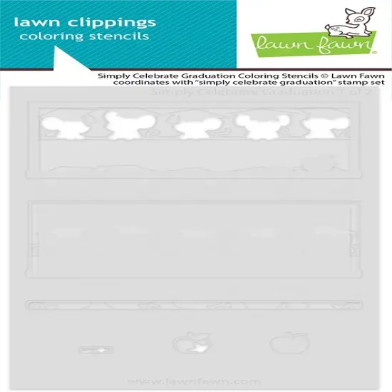 Lawn Clippings Coloring Stencils-Simply Celebrate Graduation {1}
