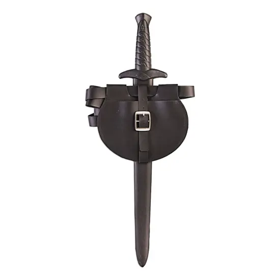 Dark Royalty Medieval King Sword w/ Belt & Pouch Plastic Costume Weapon Set {1}