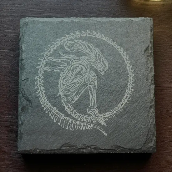 Coaster - Slate - Alien Fossil - SET OF 2 {4}
