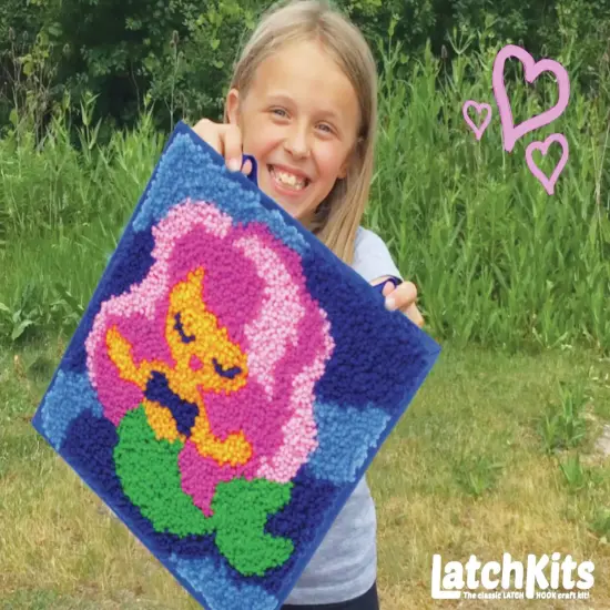 Latch Hook Mini Rug Kit-Mermaid {6}