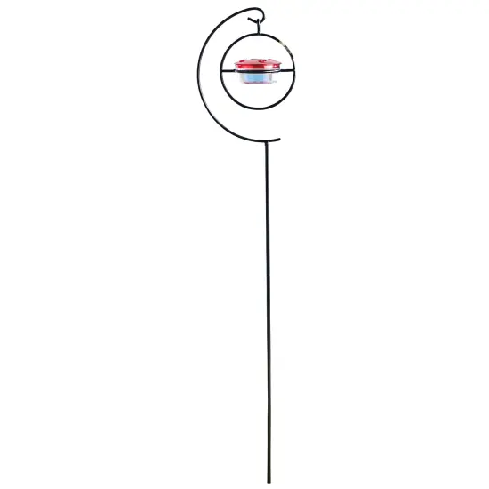 Collections Etc Outdoor 5 oz. Hummingbird Feeder Metal Garden Stake {2}