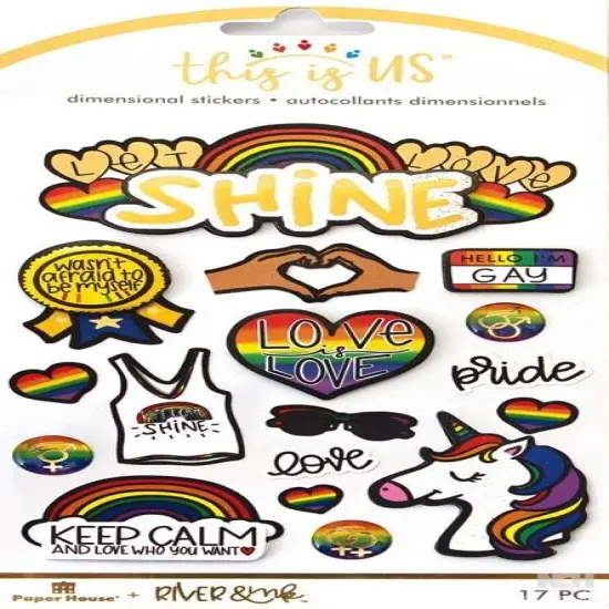 Paper House This Is Us Pride Dimensional Stickers {1}