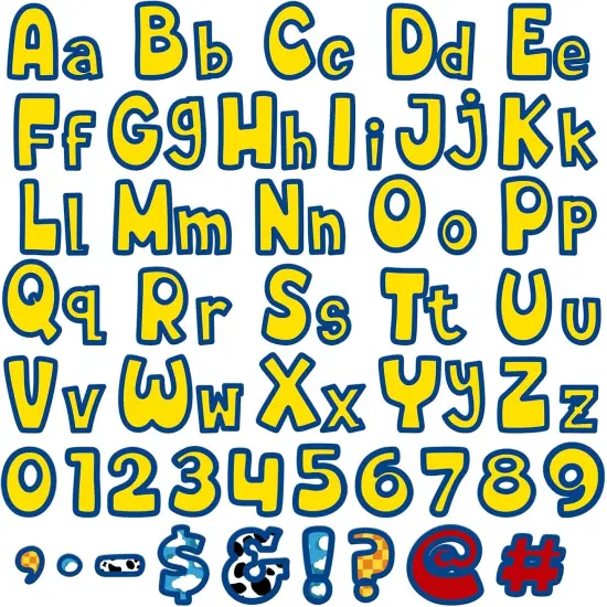 216 Pcs Cartoon Story Bulletin Board Letters for Classroom 4" Letters Combo Pack {1}