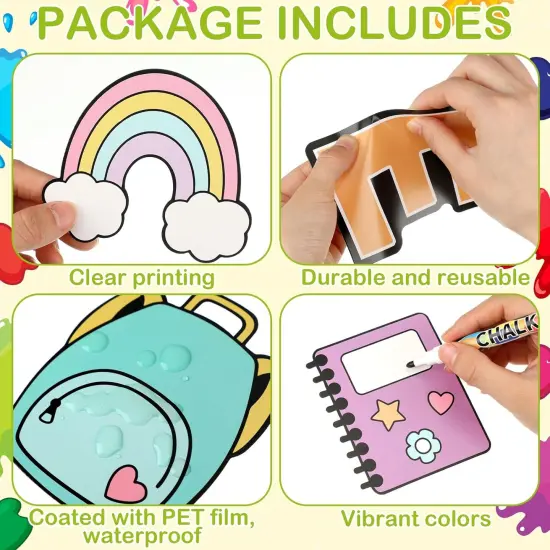 63 Pcs Girl Style Bulletin Board Decoration Set {3}