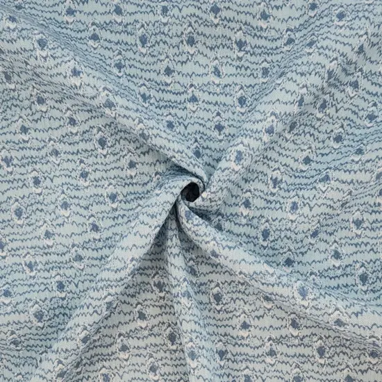 1 Yard 50/52" Wide Blue Gray Rayon Crinkle Fabric Lightweight 125 GSM Crepon Material {3}